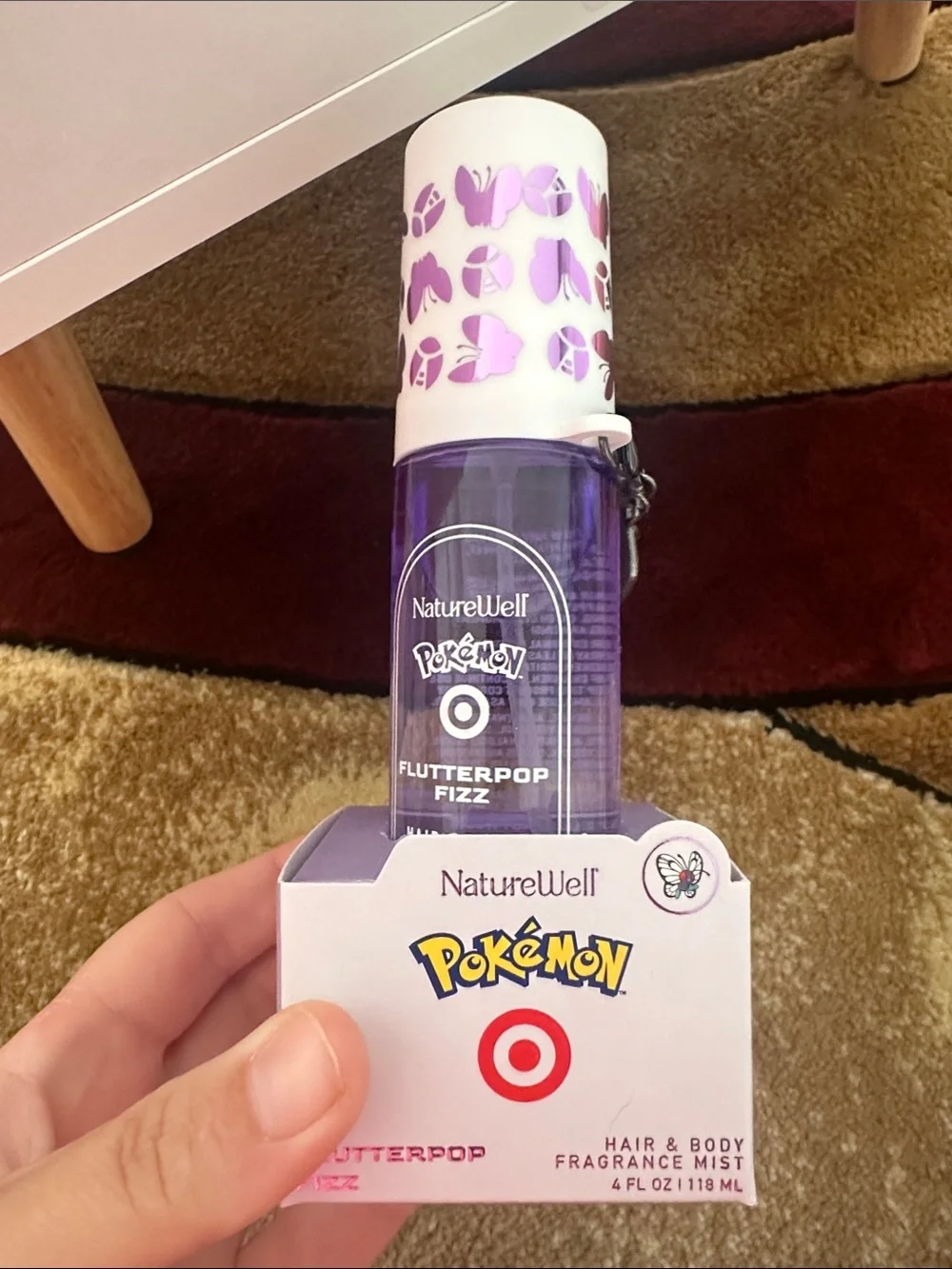 NatureWell and Pokemon Flutterpop Fizz Hair and Body Mist